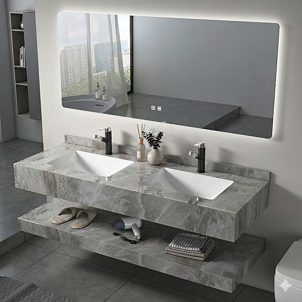 Seamless Counter & Shelf 1000x500x150mm