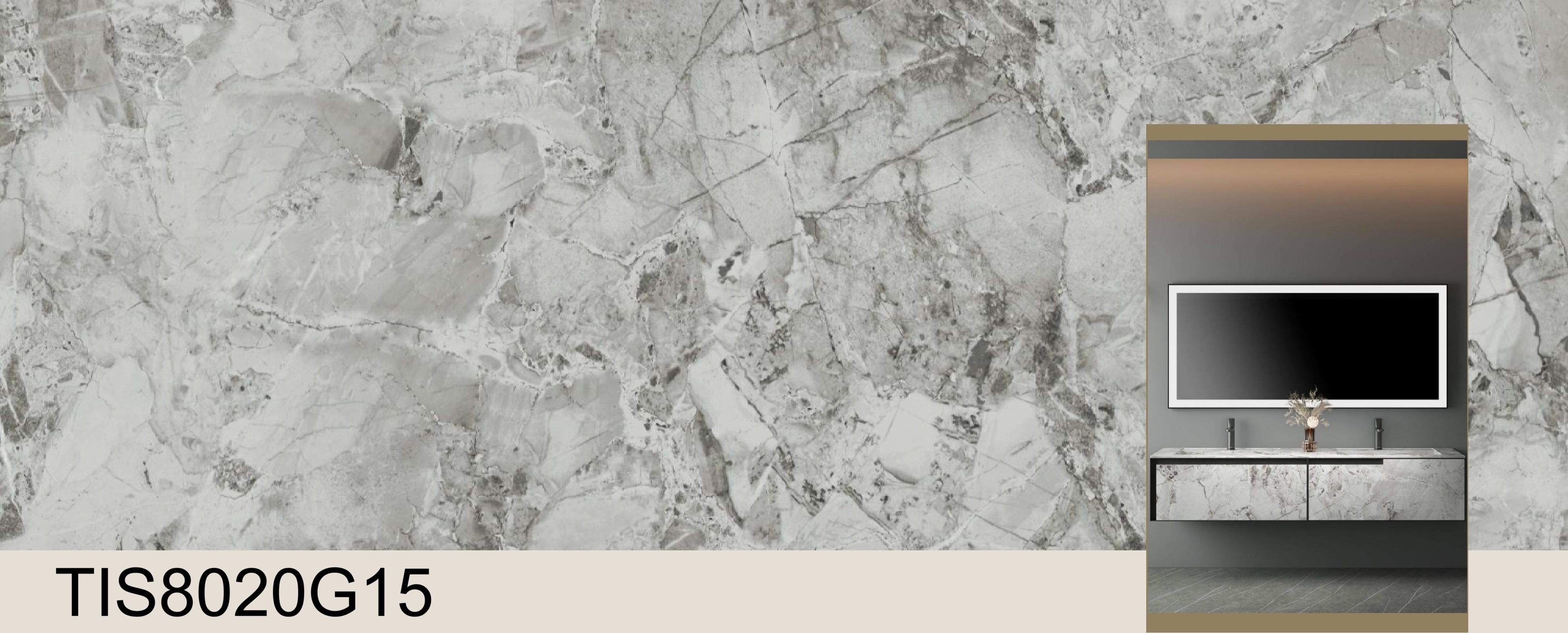 TIS8020G15 - Sintered Stone 800*2000*12mm Glossy