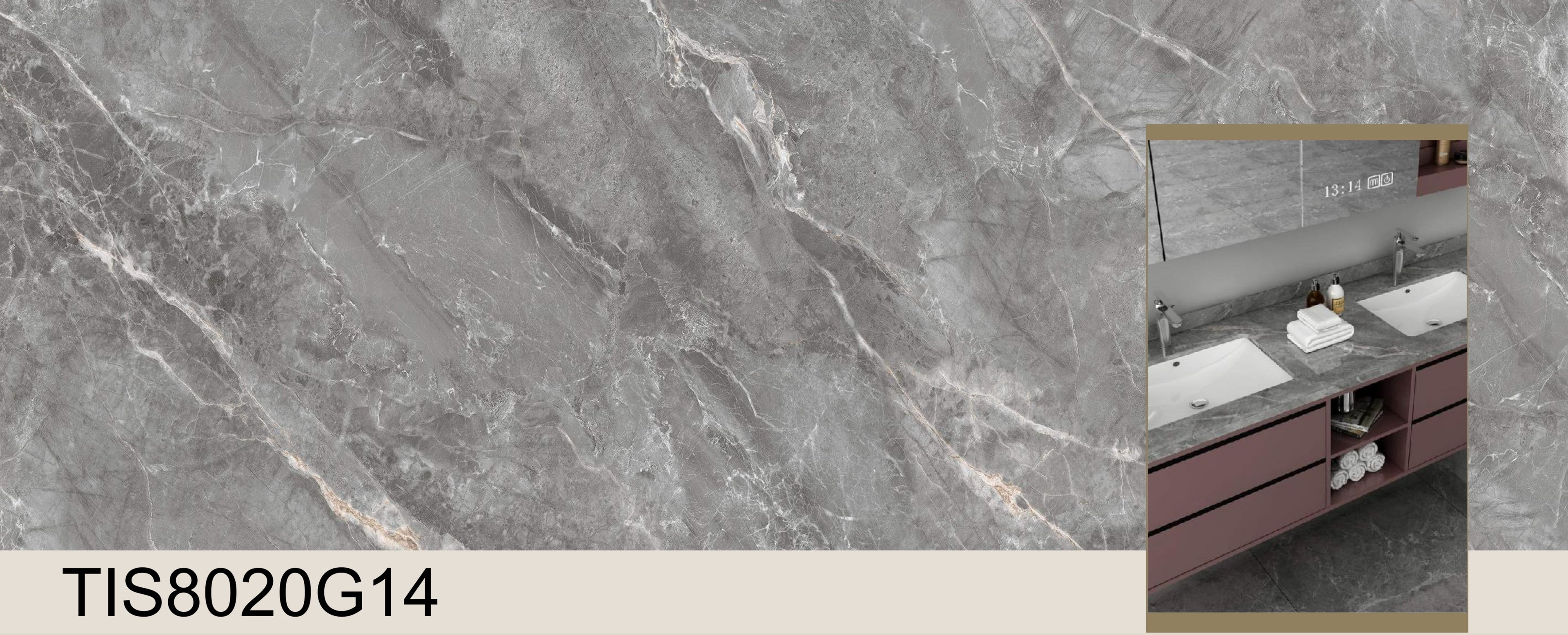 TIS8020G14 - Sintered Stone 800*2000*12mm Glossy