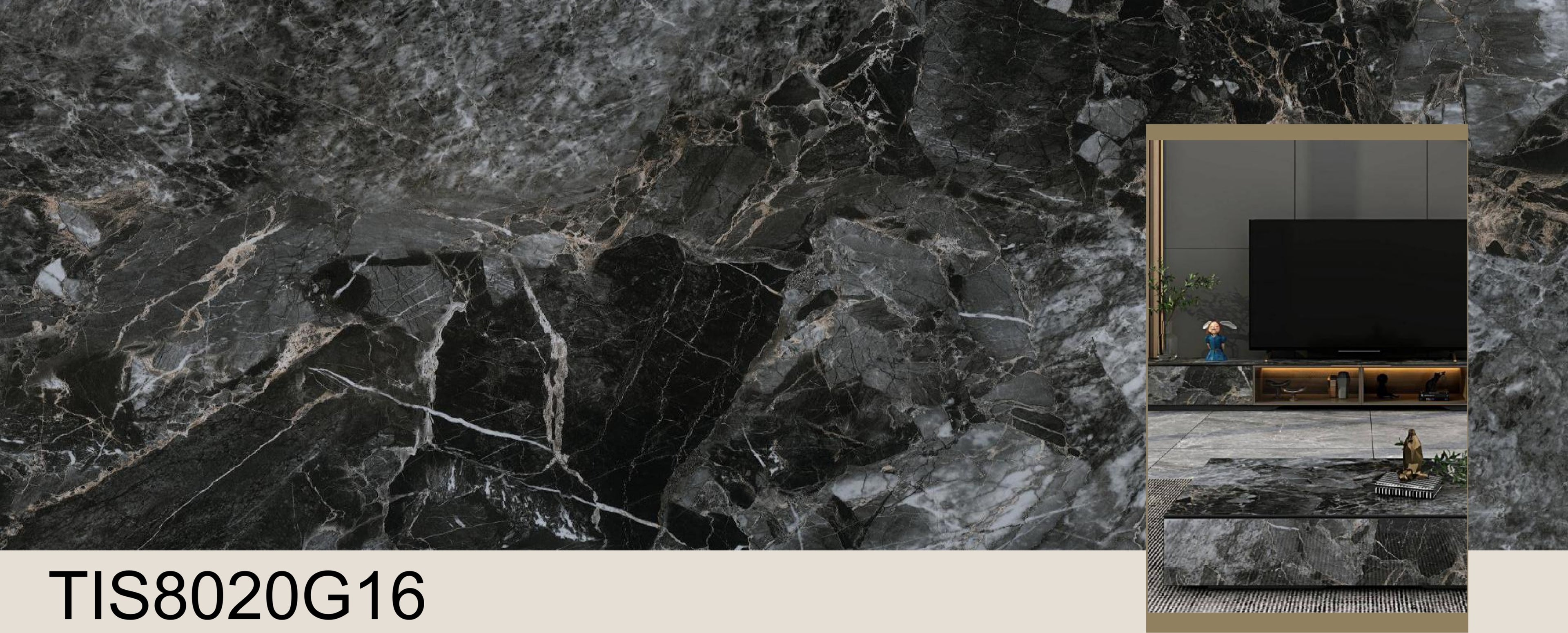TIS8020G16 - Sintered Stone 800*2000*12mm Glossy